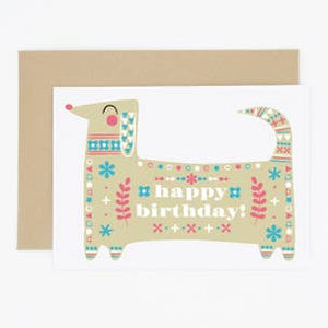 Madame Annie Dog Happy Birthday Card