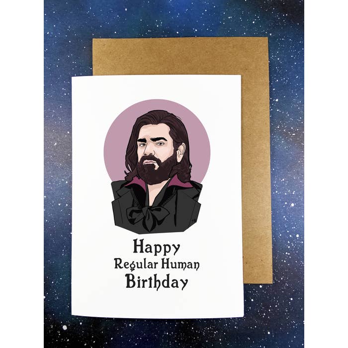Laszlo Happy Regular Human Birthday Card