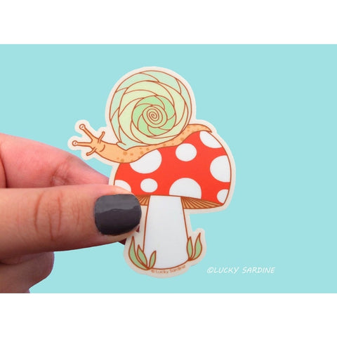 Snail & Mushroom Sticker