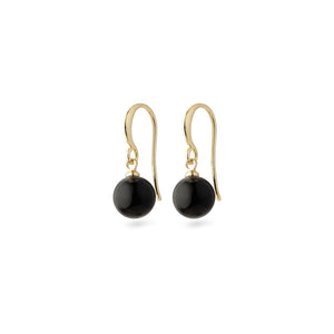 Pilgrim Goldie Ball Earrings, Black