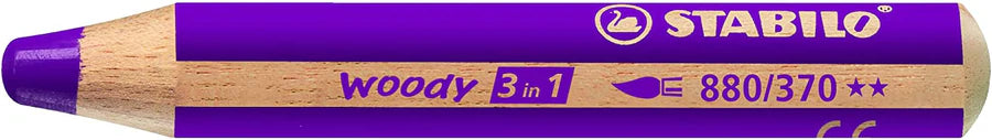 Stabilo Woody 3 In 1 Pencil, Violet