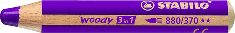 Stabilo Woody 3 In 1 Pencil, Violet