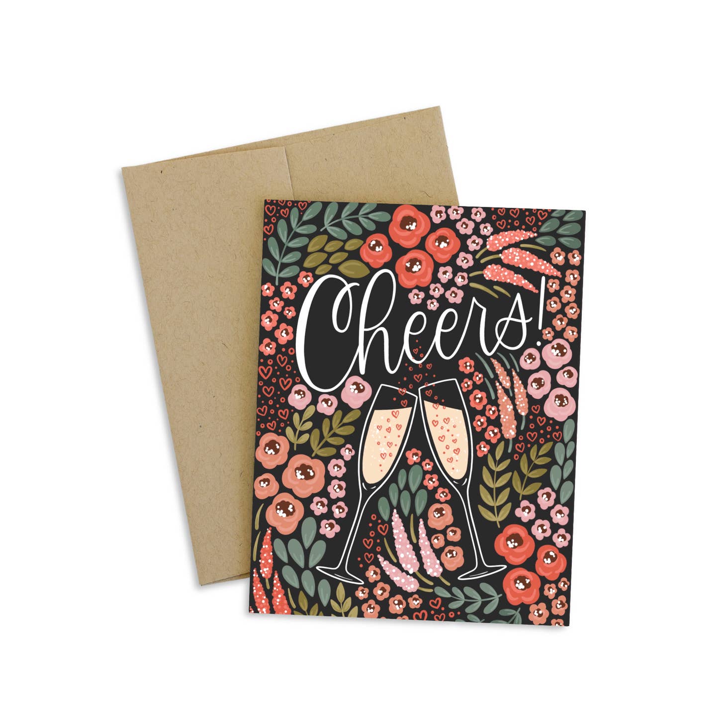 Cheers Floral Card