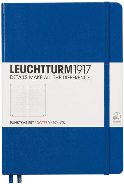 Leuchtturm 1917 Hardcover, Medium Dotted Notebook, Royal Blue