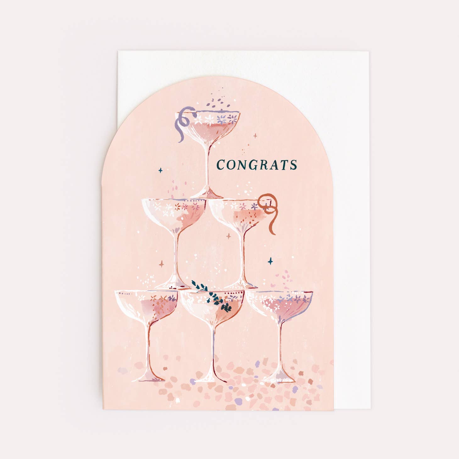 Sister Paper Co. Champagne Pyramid Congrats Card