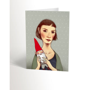 Valérie Boivin Amélie With Gnome Card