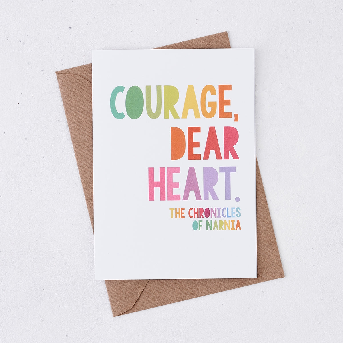 The Chronicles Of Narnia, Courage Dear Heart Card
