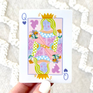 Queen Of Hearts Sticker
