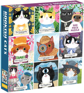 Bookish Cats, 500 Piece Puzzle