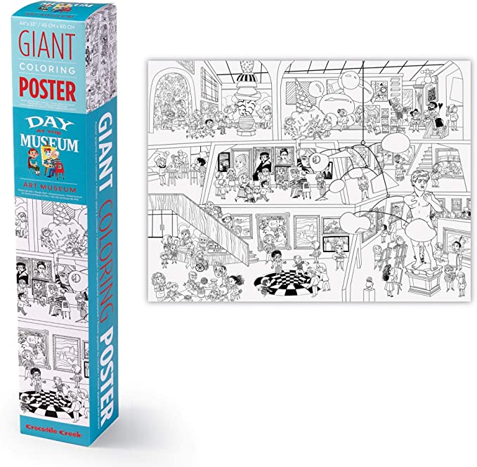 Giant Coloring Poster: Day At The Museum, Art Museum