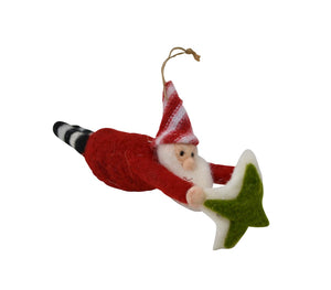 Felt Flying Elf Ornament