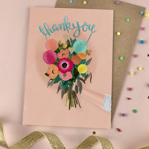 Thank You Bouquet Card