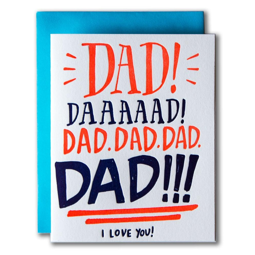 Dad Yelling I Love You Card