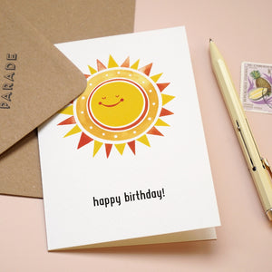Paper Parade Sunshine Happy Birthday Card