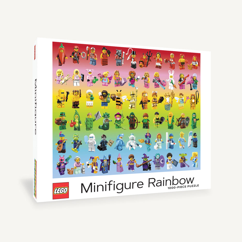 Lego Minifigures Rainbow, 1000 Piece Puzzle