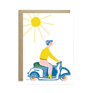 The Printed Peanut Scooter Card