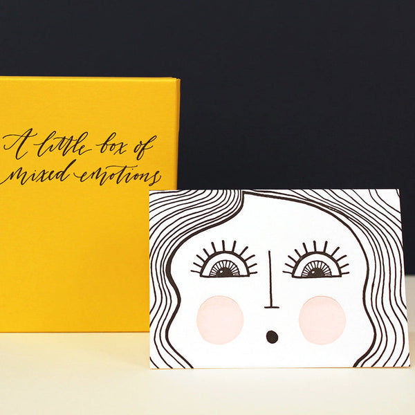 A Little Box Of Mixed Emotions, Set Of 6 Cards & Envelopes