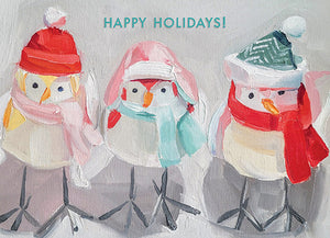 Birds In Hats Card