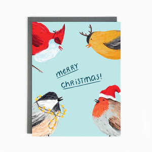 Holiday Birds Merry Christmas Card