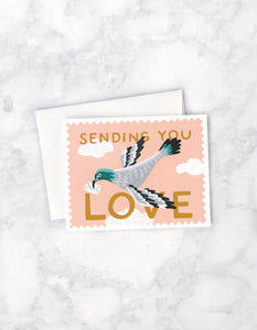 Idlewild Co. Sending you Love Pigeon Card