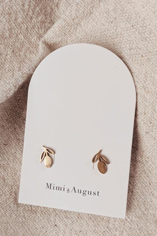 Mimi & August Lemons Earrings, Gold