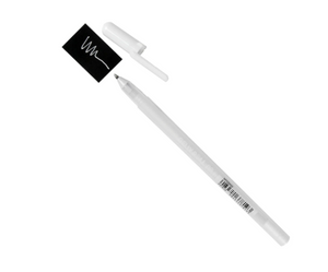 White Sakura Gelly Roll Gel Ink Pen Singles Size 08