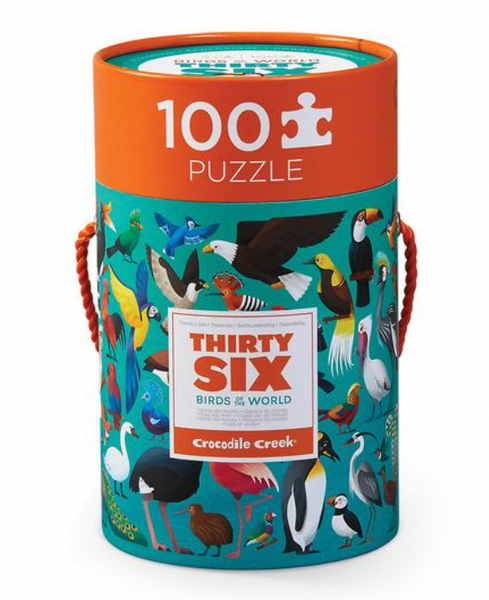 Thirty Six Animals Beautiful Birds, 100 Piece Puzzle