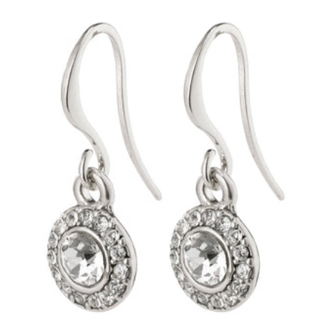 Pilgrim Clementine Earrings, Silver