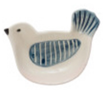 Stoneware Bird Trinket Dish