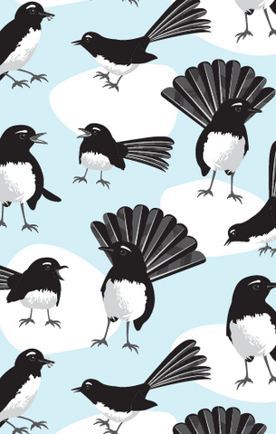 Willy Wagtail Tea Towel