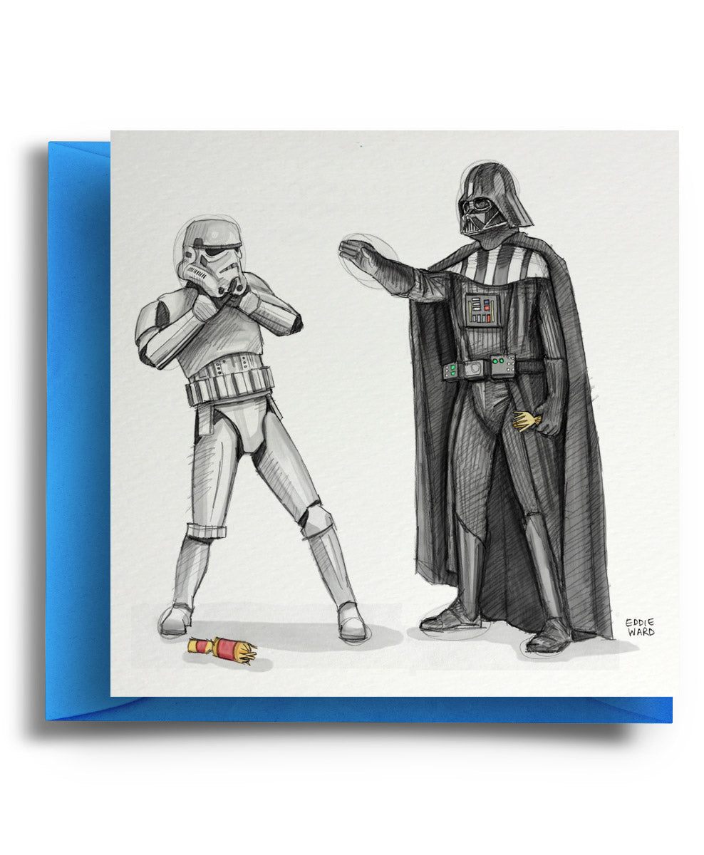 Darth Vader Christmas Cracker Card