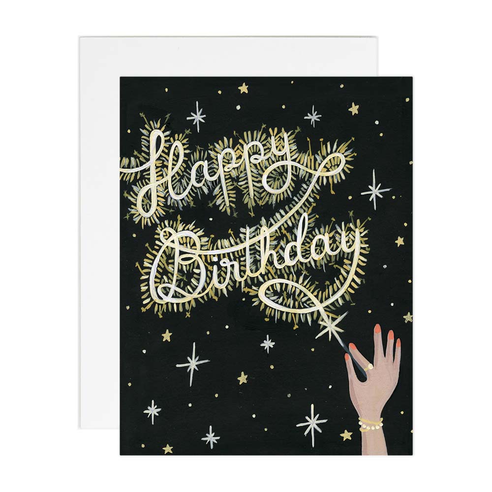 Wildberry Studio Sparkler Happy Birthday Card