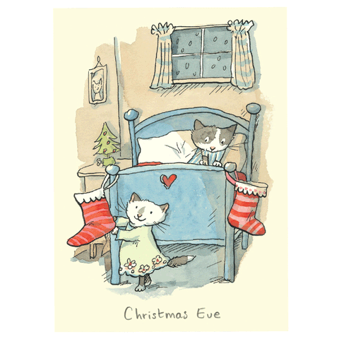 Kitten Christmas Eve Card