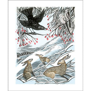 Hares In Conversation Card