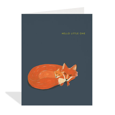 Hello Little One Fox Card