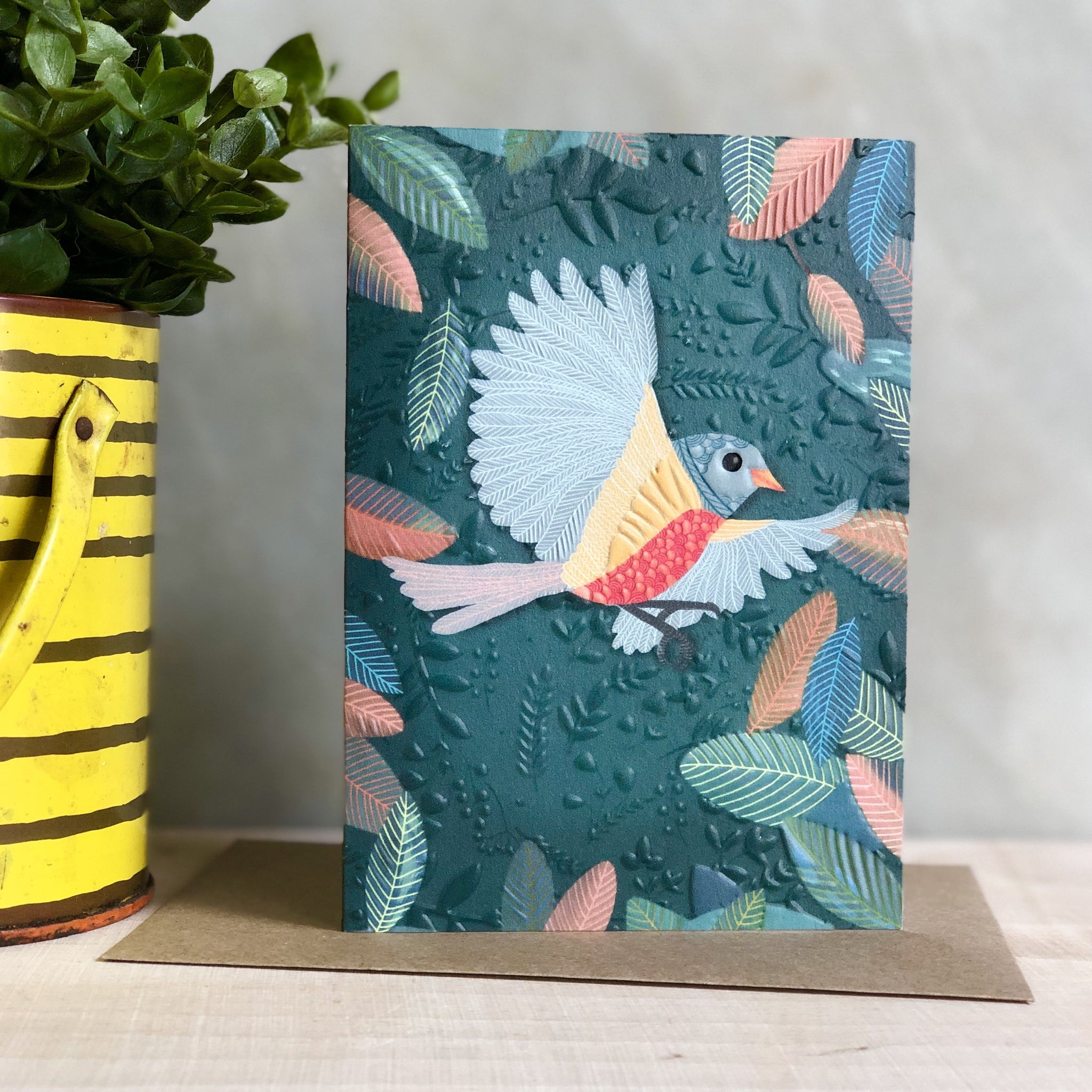 Embossed Bird Card