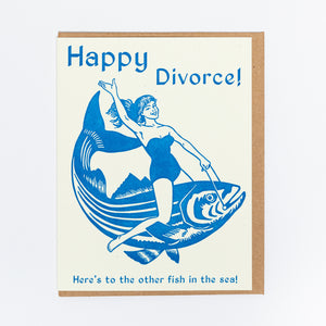 Happy Divorce! Here's To Other Fish In The Sea Card