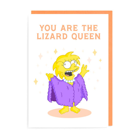 URGHH Card Lisa Simpson You Are The Lizard Queen Card