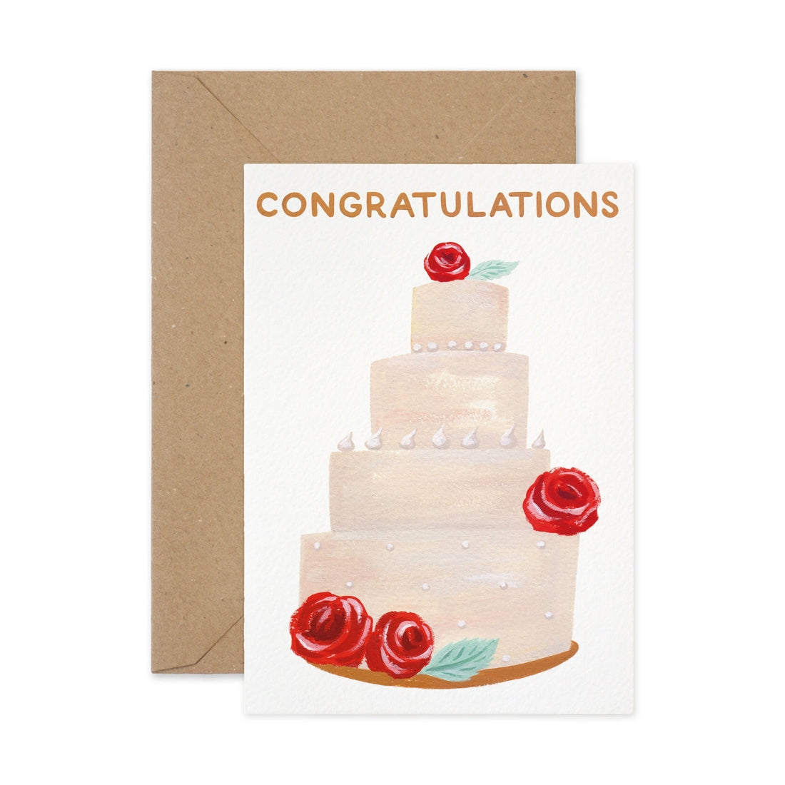 Paper Parade Congratulations Wedding Cake Card