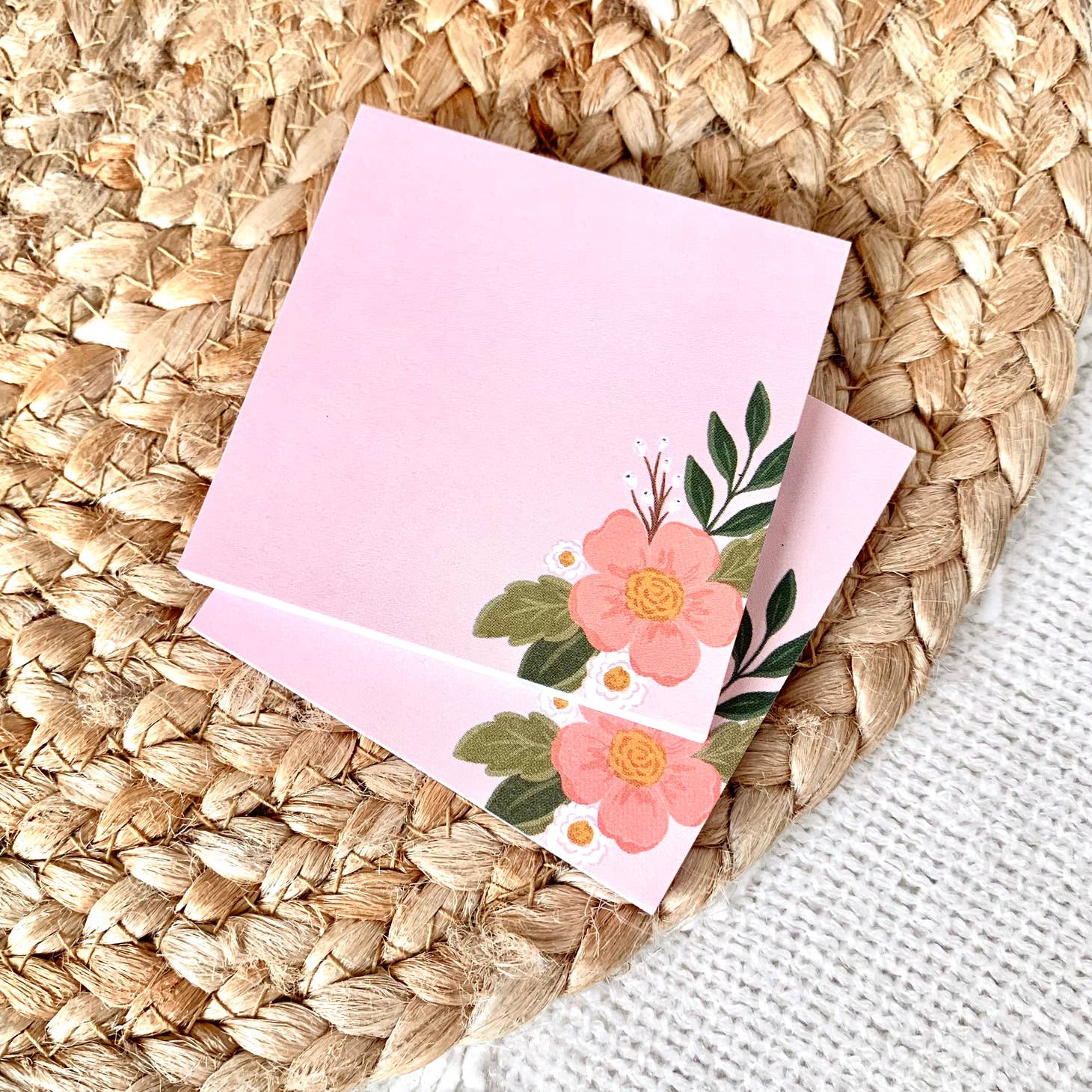 Sticky Notes: Pink Floral