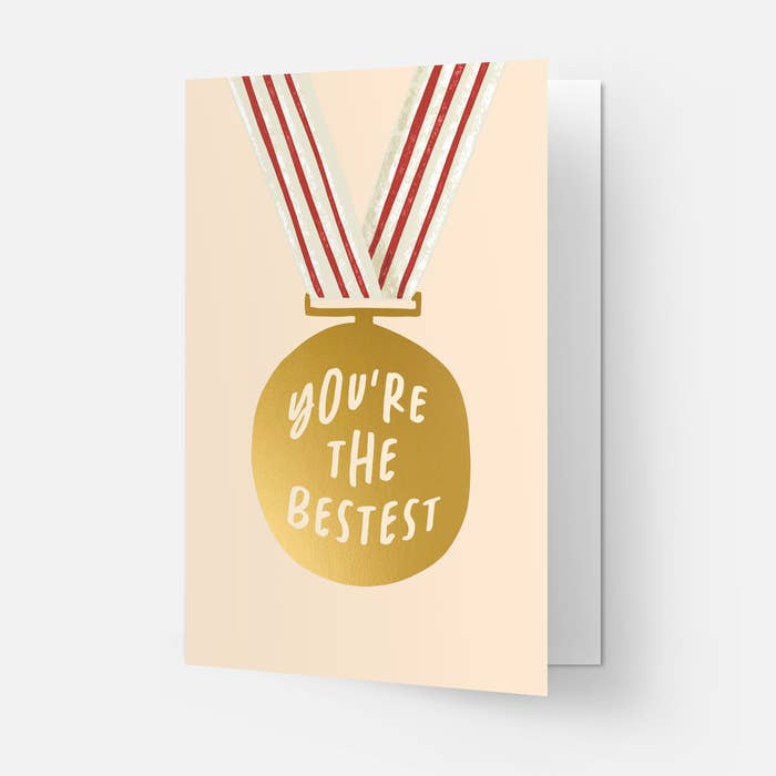 Gold Medal You're The Bestest Card