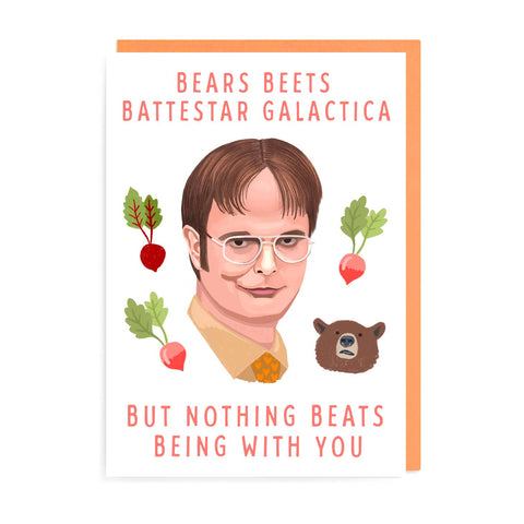 URGHH Card Dwight Shrute Bears Beets Battlestar Galactica... Card