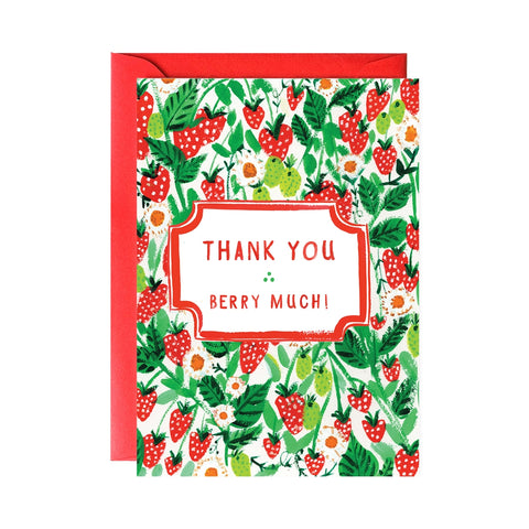 Mr. Boddington's Studio Strawberry Thank You Berry Much! Card