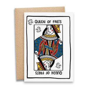 Queen Of Farts Card