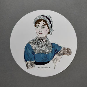 Jane Austen Tattoo Sticker