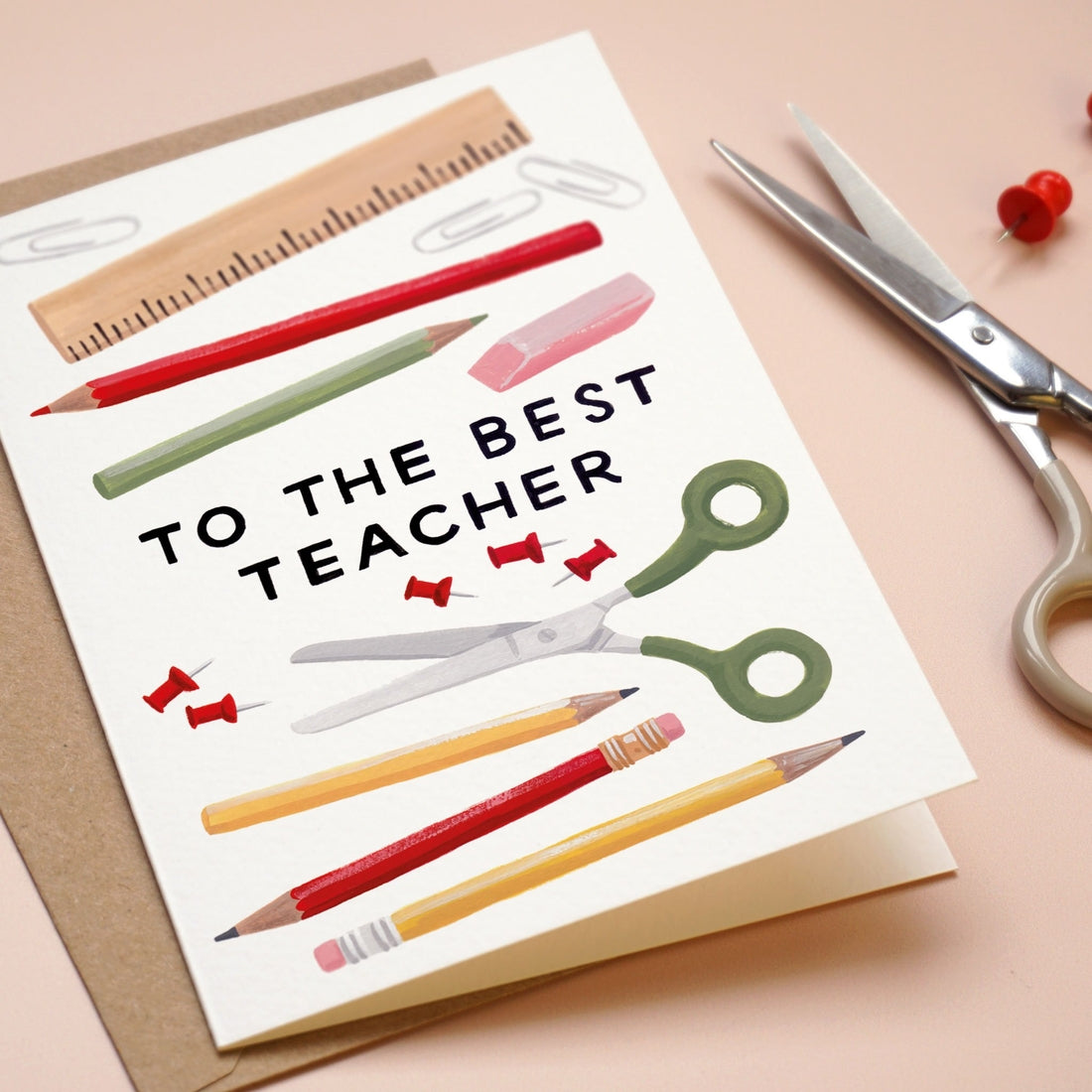 Paper Parade To The Best Teacher Card
