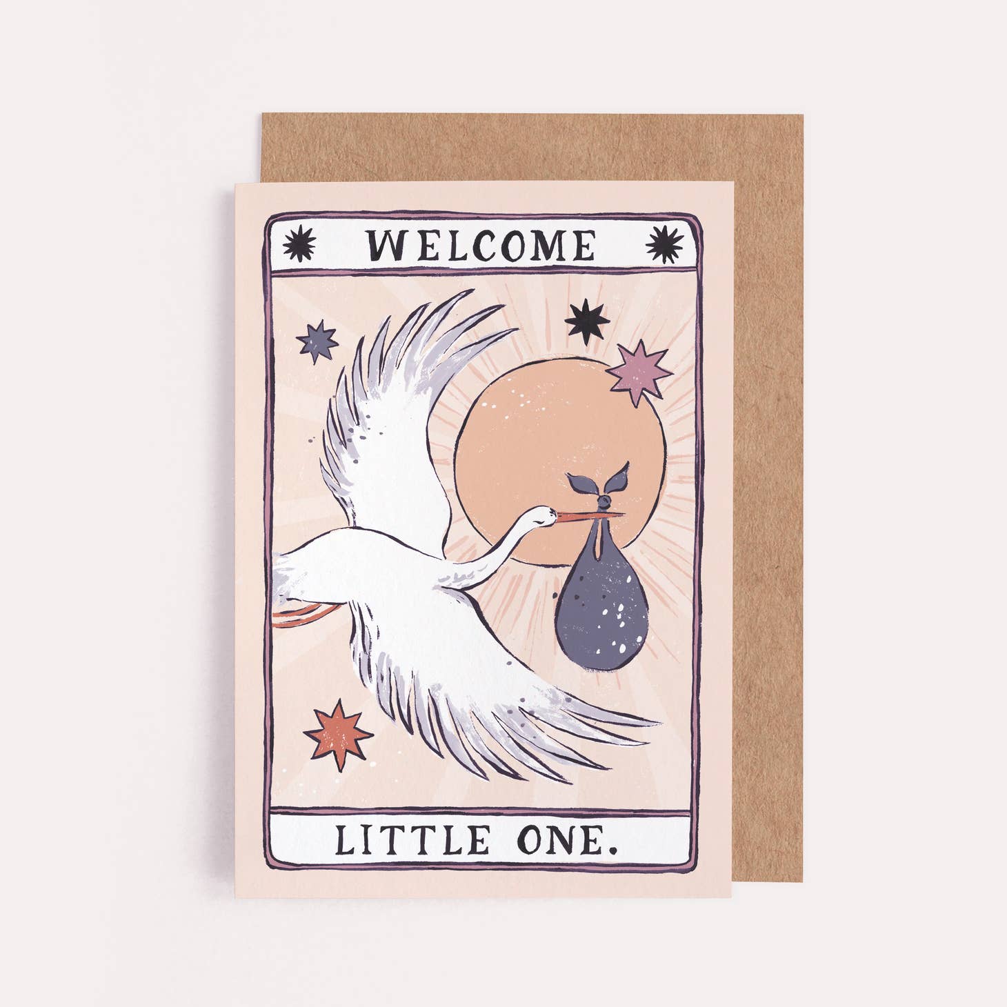 Sister Paper Co. Stork Welcome Little One  Card