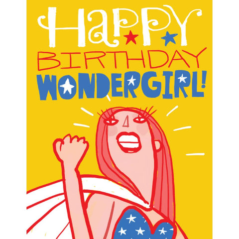 Happy Birthday Wondergirl Card