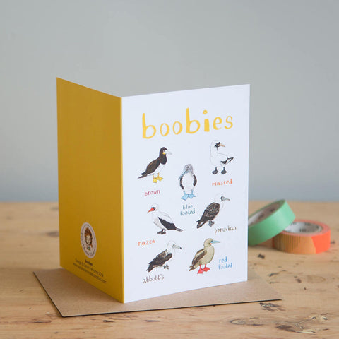 For The Pun Of It Boobies Card