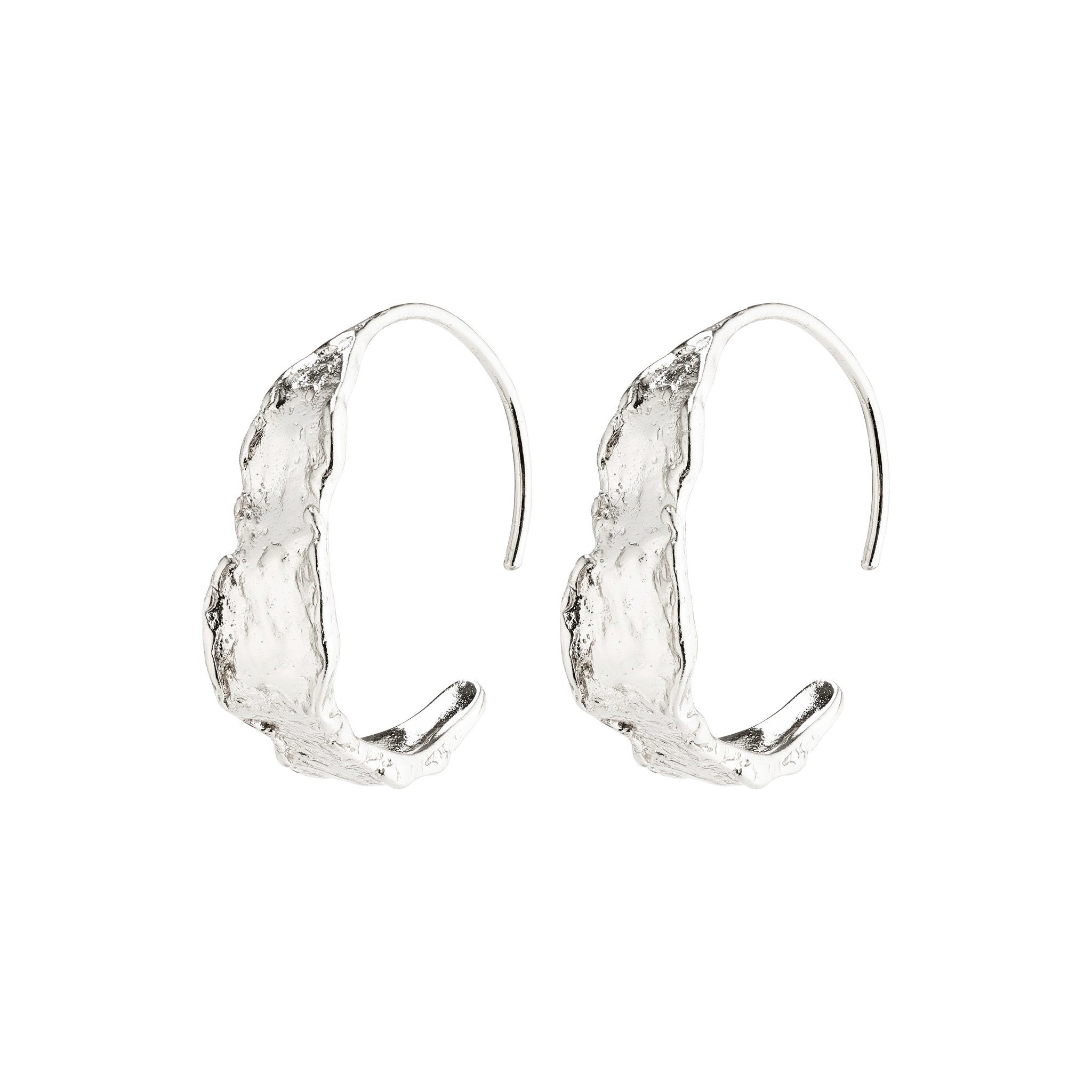 Pilgrim Compass Earrings, Silver